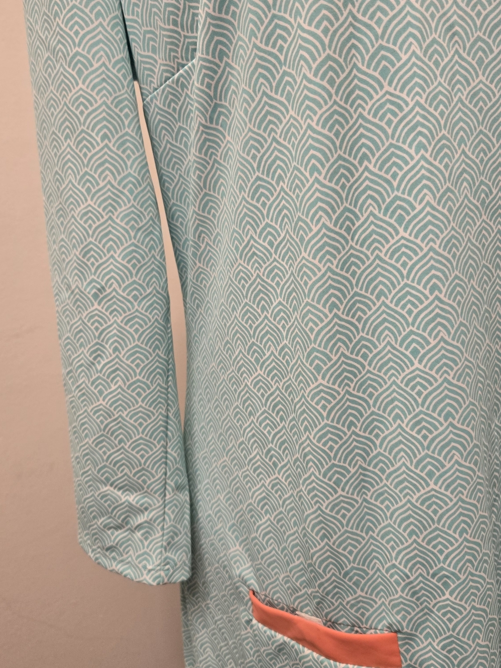 Cabana Life Aqua and Navy Geometric Dress - Picture 3 of 8